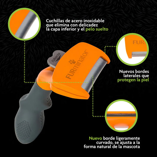 Cepillo Deslanador Furminator Para Perros Pelo Corto Medianos M