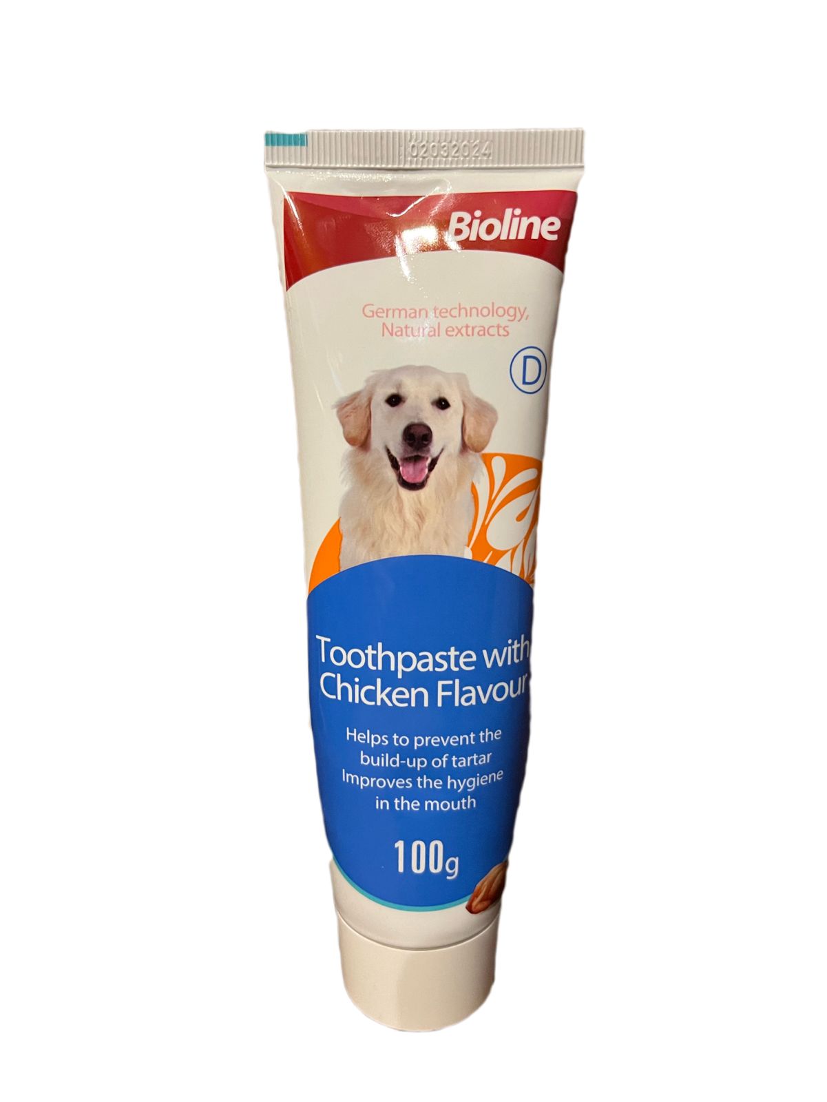 Bioline Pasta Dental Perro Sabor pollo 100g | Brumako
