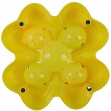 Plato interactivo forma petalo para mascotas Amarillo