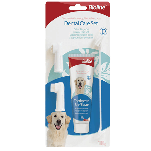 Bioline Set de Higiene Dental Sabor Carne | Brumako