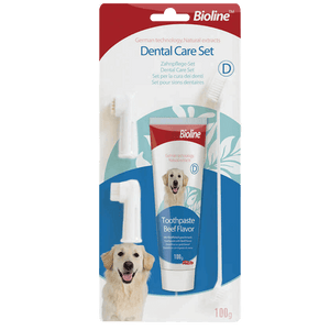 Bioline Set de Higiene Dental Sabor Carne