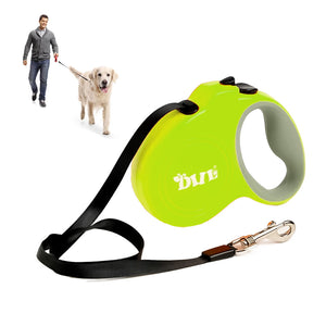 Correa Extensible para Mascotas Mango de Goma 4 Metros Verde