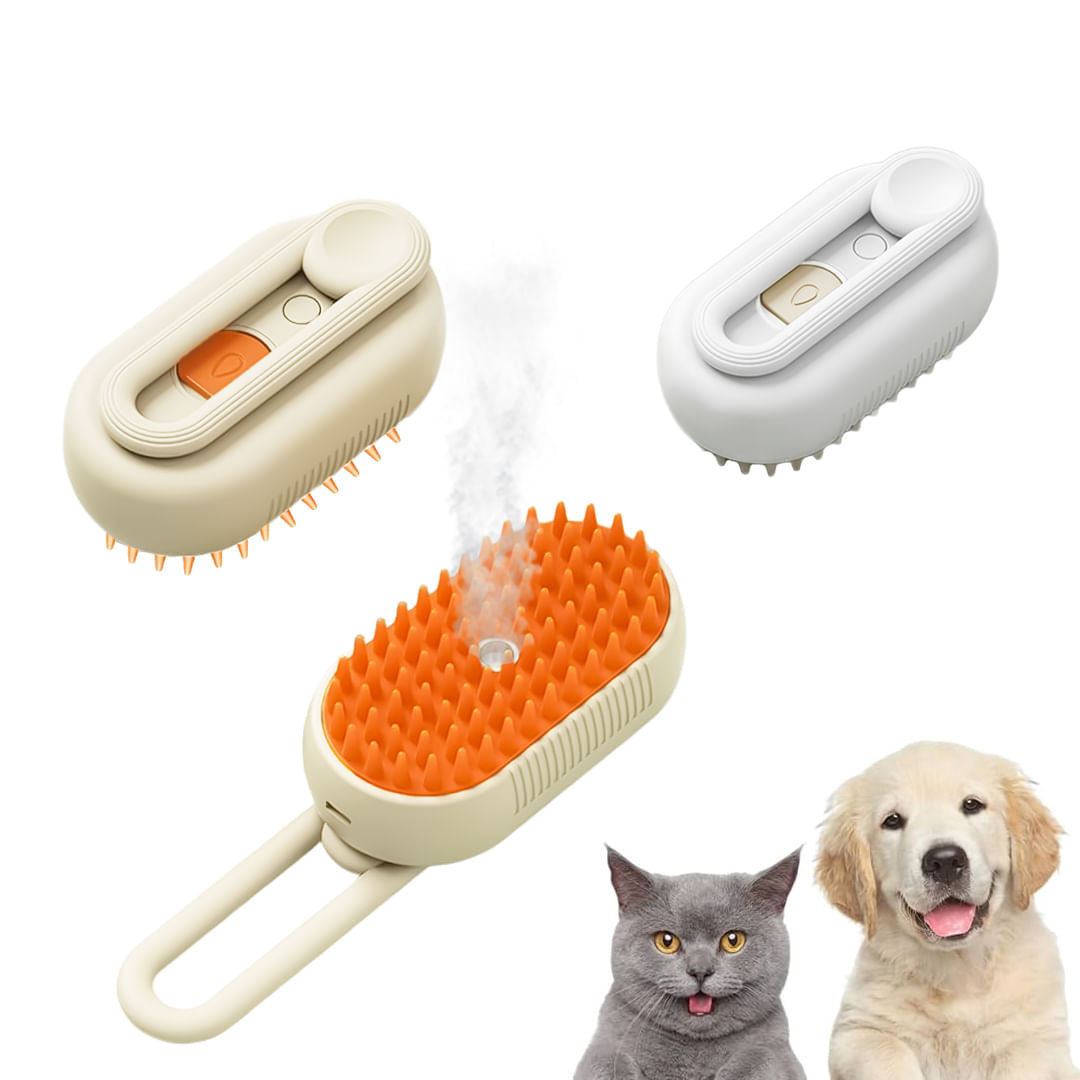 Cepillo de Vapor Masaje para Mascotas con Carga USB-C | Brumako
