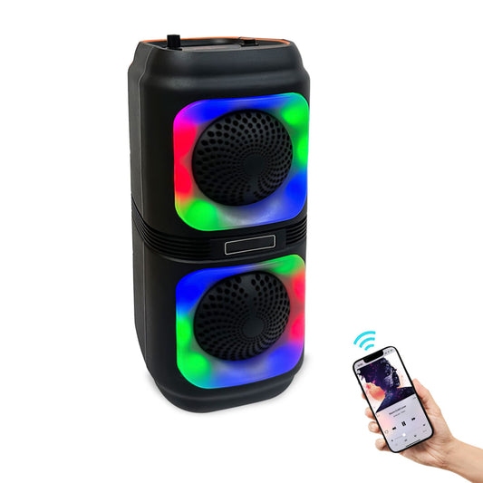 Parlante Inalámbrico BT-2414 AUX BT5.3 USB LED RGB | Brumako