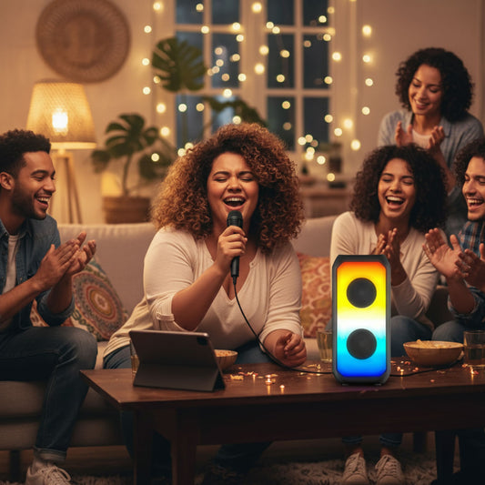 Parlante Inalámbrico BT-2426 Micrófono BT 5.3 AUX USB LED RGB  | Brumako