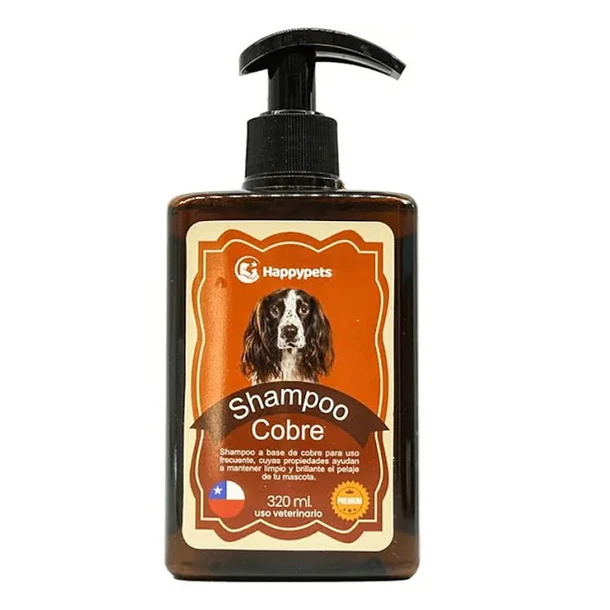 Happypets Shampoo de Cobre Hipoalergénico 320 ml | Brumako