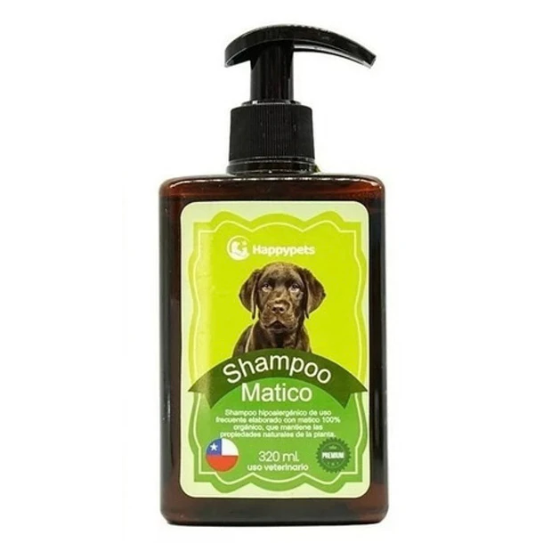 Happypets Shampoo de Matico Hipoalergénico 320 ml | Brumako