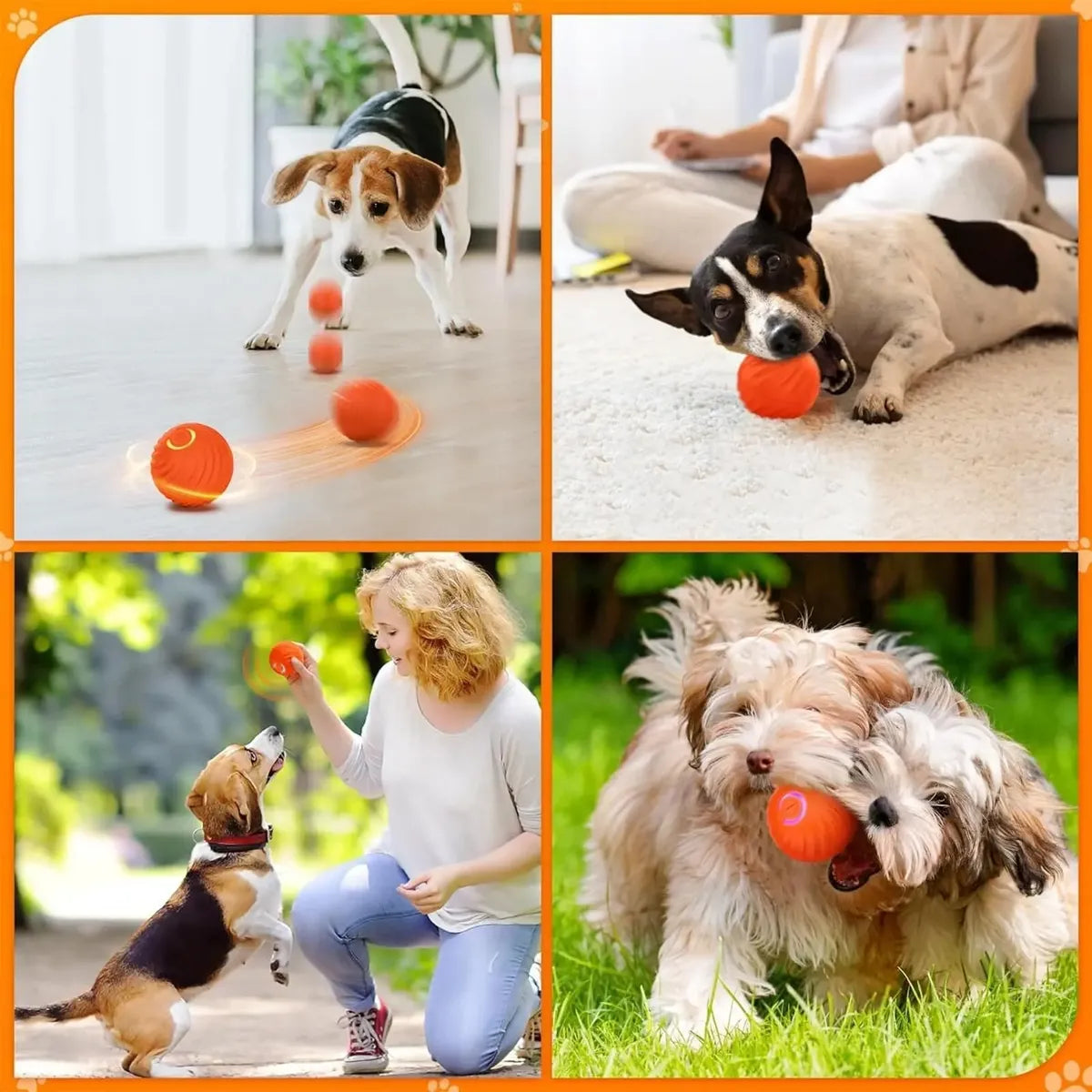 Pelota Giratoria Eléctronica,  Juguete  Para Perros Y Gatos