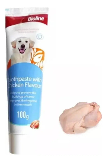 Bioline Pasta Dental Perro Sabor pollo 100g