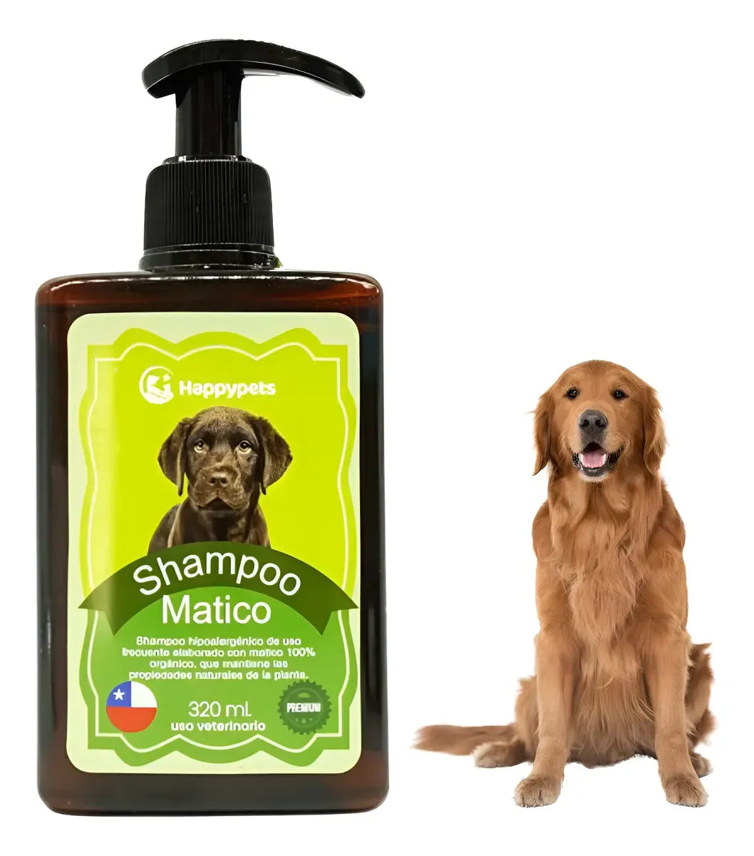 Happypets Shampoo de Matico Hipoalergénico 320 ml