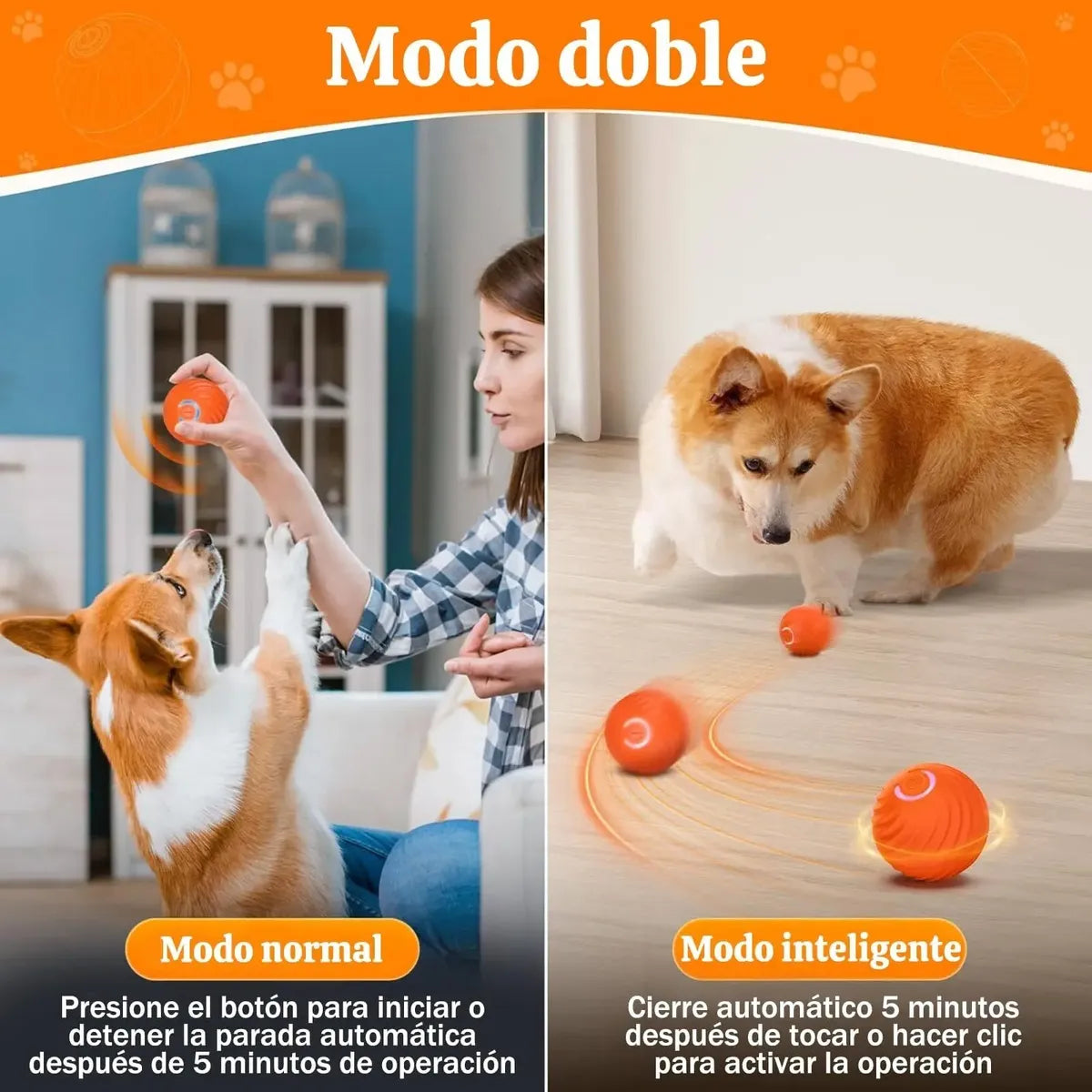 Pelota Giratoria Eléctronica,  Juguete  Para Perros Y Gatos