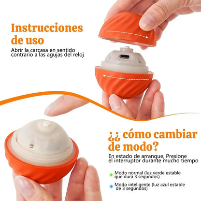 Pelota Giratoria Eléctronica,  Juguete  Para Perros Y Gatos
