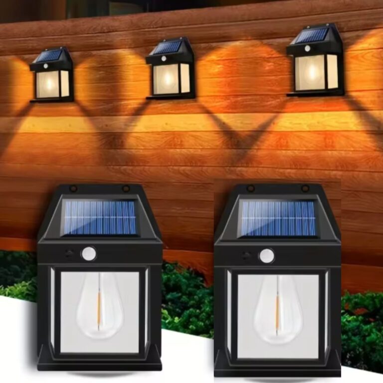 Foco Solar Vintage con 1 Ampolleta de 17 x 12 x 5 Cms. Negro