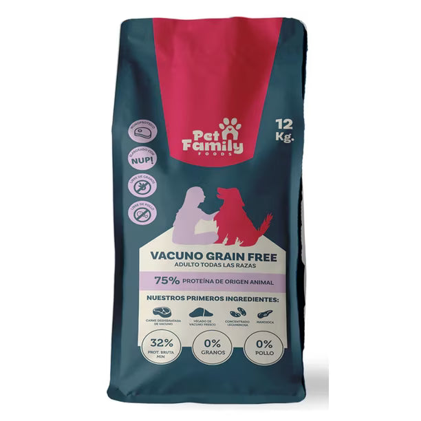 PetFamily Foods Grain Free Vacuno 12 kg