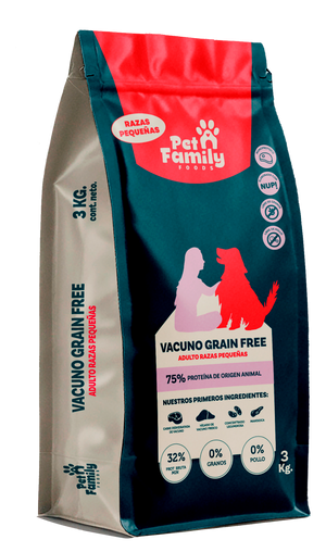 PetFamily Foods Grain Free Vacuno 3 kg