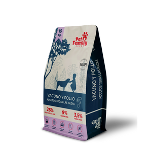 PetFamily Foods Pollo Vacuno 15 kg