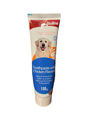 Bioline Pasta Dental Perro Sabor pollo 100g