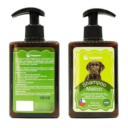 Happypets Shampoo de Matico Hipoalergénico 320 ml